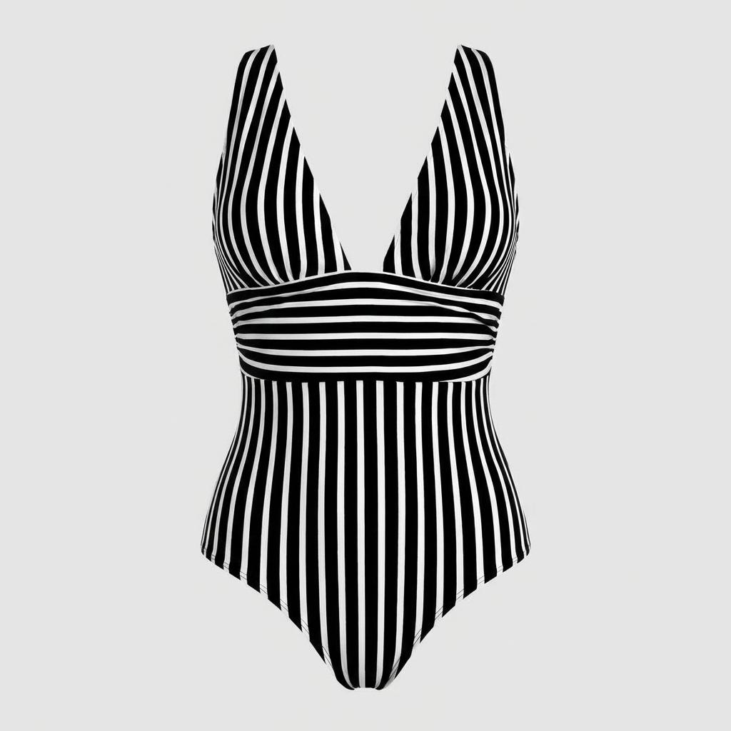 Striped Swimsuit for Women