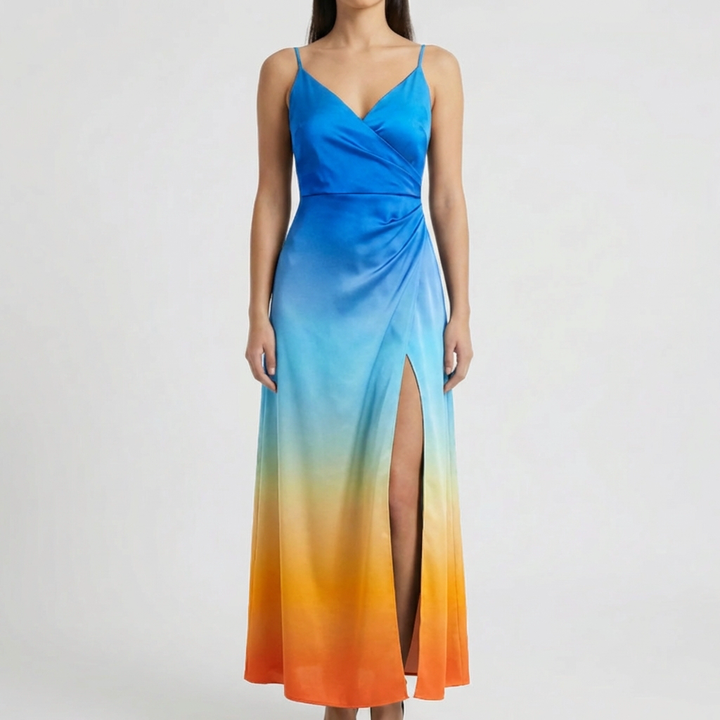 Sleeveless Maxi Dress With Side Slit