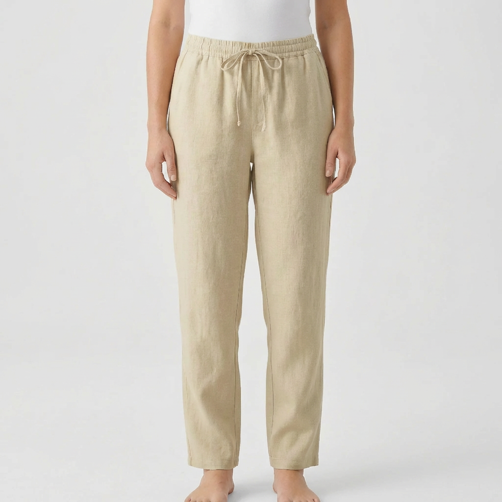 Relaxed Fit Drawstring Waist Pants