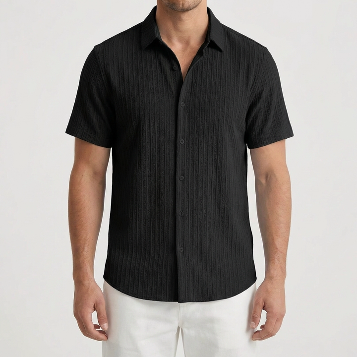 Short-Sleeve Button-Up Shirt for Men