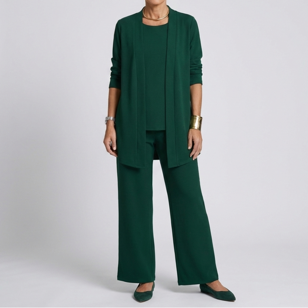 Elegant Three-Piece Pantsuit for Women