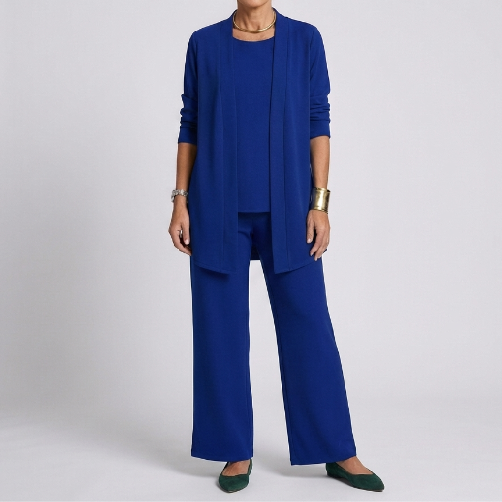 Elegant Three-Piece Pantsuit for Women