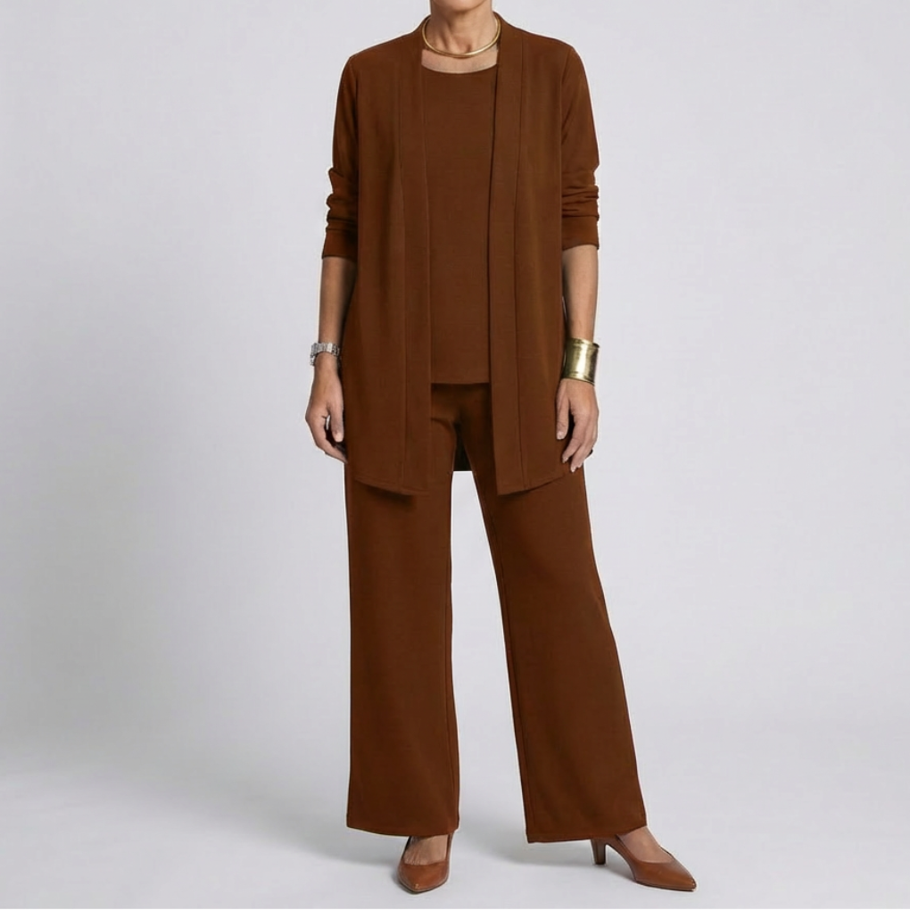 Elegant Three-Piece Pantsuit for Women
