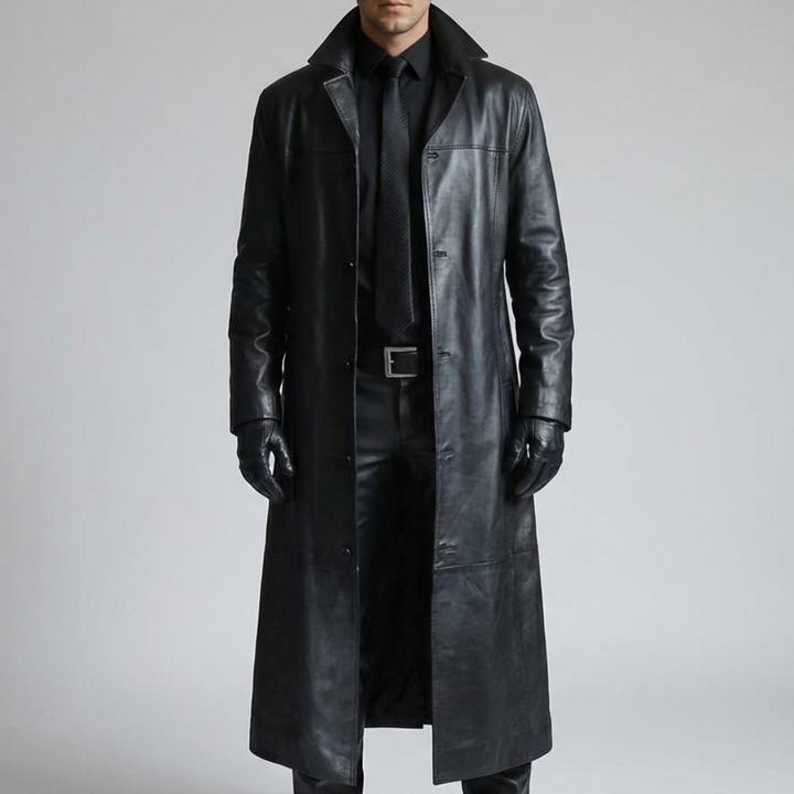 Leather Winter Coat for Men