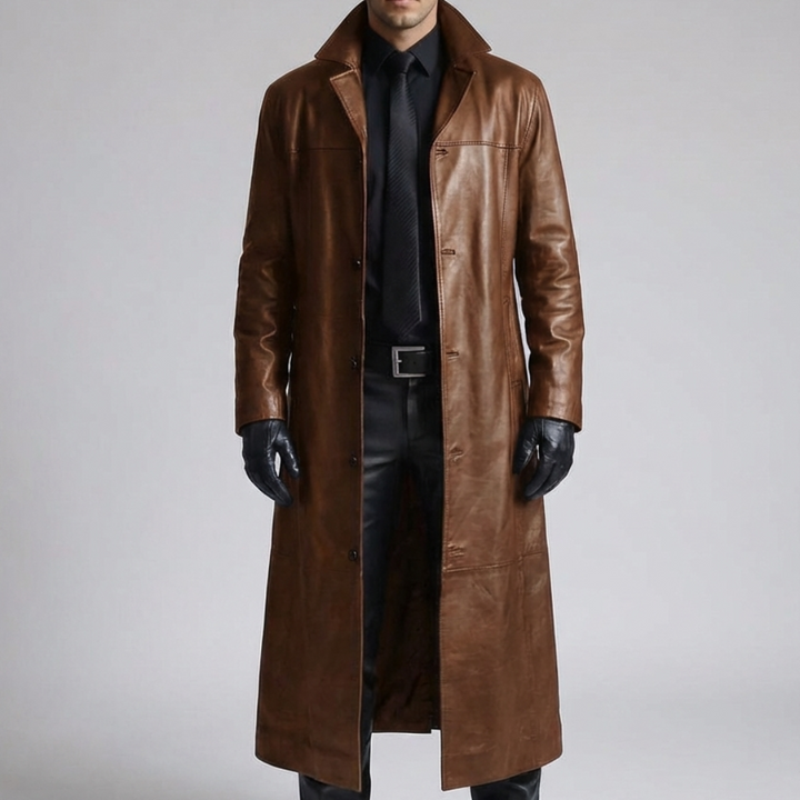 Leather Winter Coat for Men