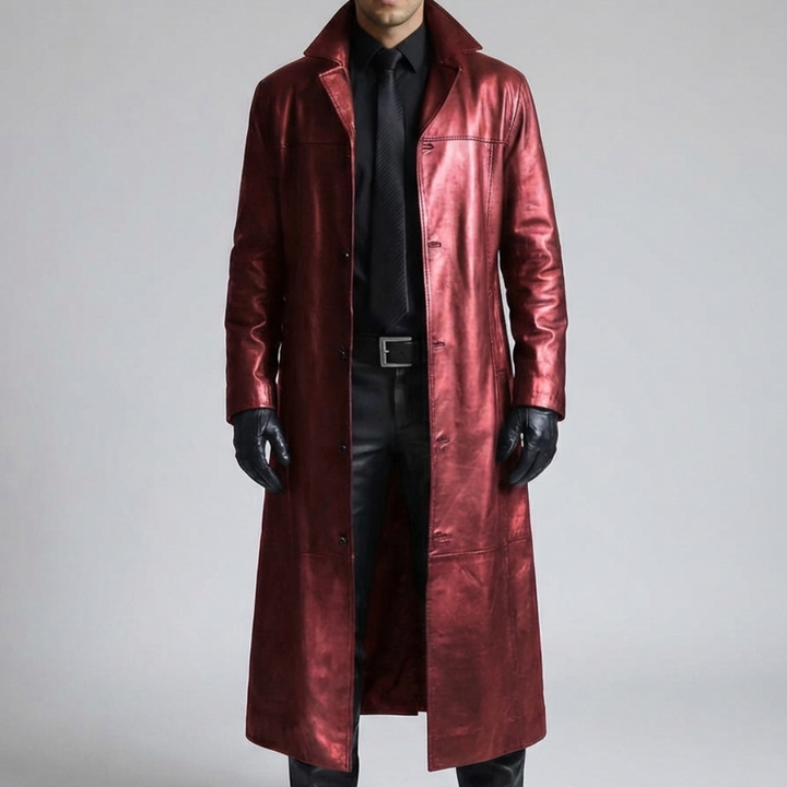 Leather Winter Coat for Men