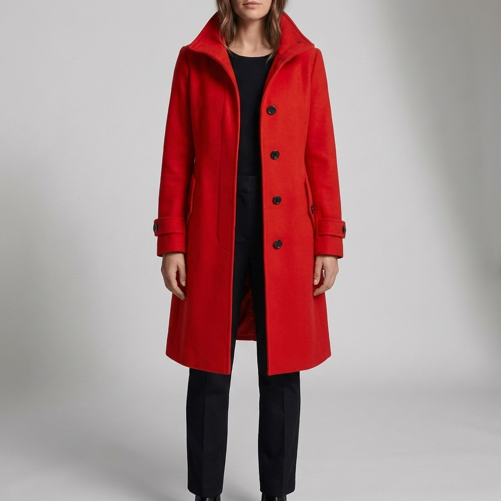 Clarisca - Semi-Fitted Mid-Thigh Trench Coat