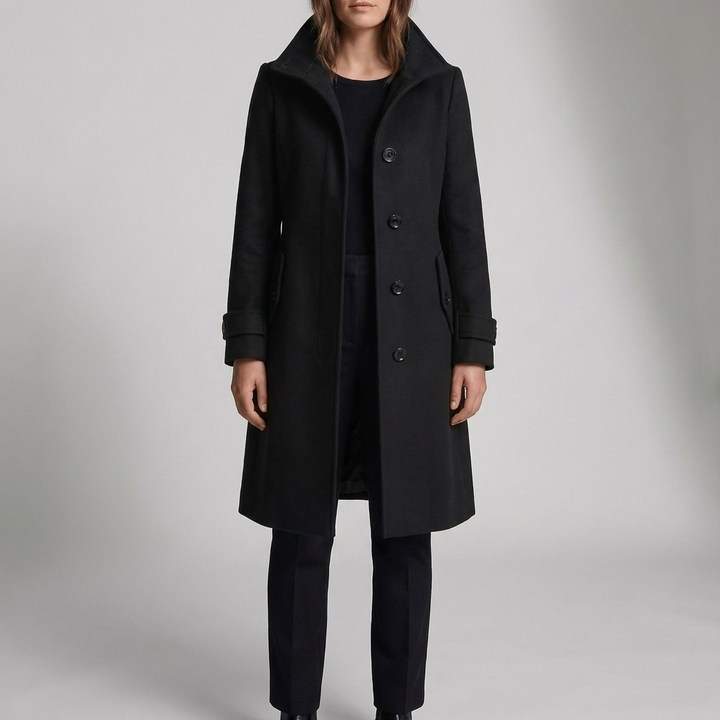 Clarisca - Semi-Fitted Mid-Thigh Trench Coat