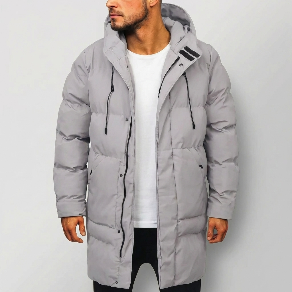 Extended Hip-Length Hooded Parka