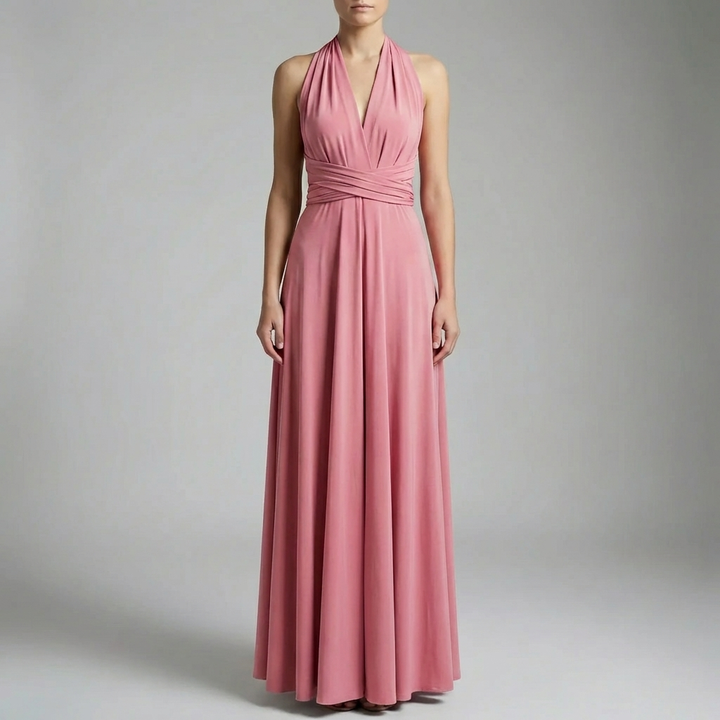 Adjustable Wrap Midi Dress For Women