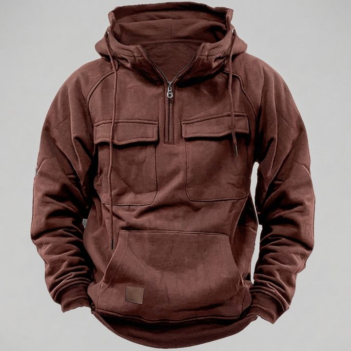 Retro Motorcycle Hoodie Jacket for Men