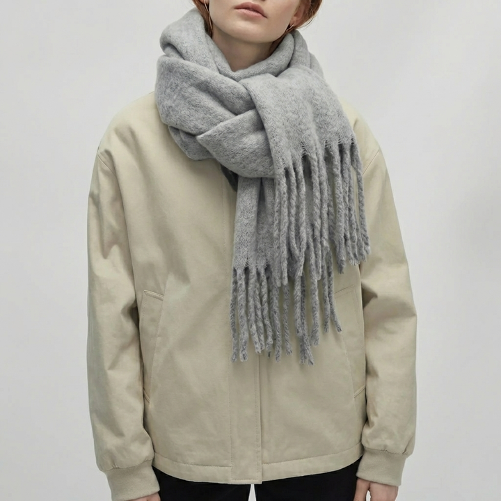 Long Tassel Fringe Wrap Scarf