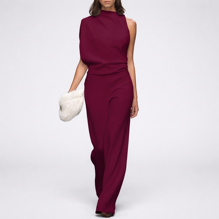 Sleeveless Jumpsuit with Open Back for Women