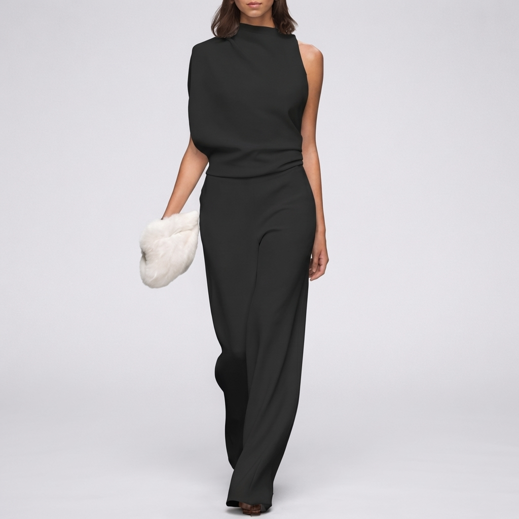 Sleeveless Jumpsuit with Open Back for Women