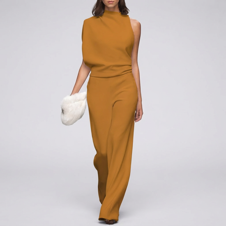 Sleeveless Jumpsuit with Open Back for Women