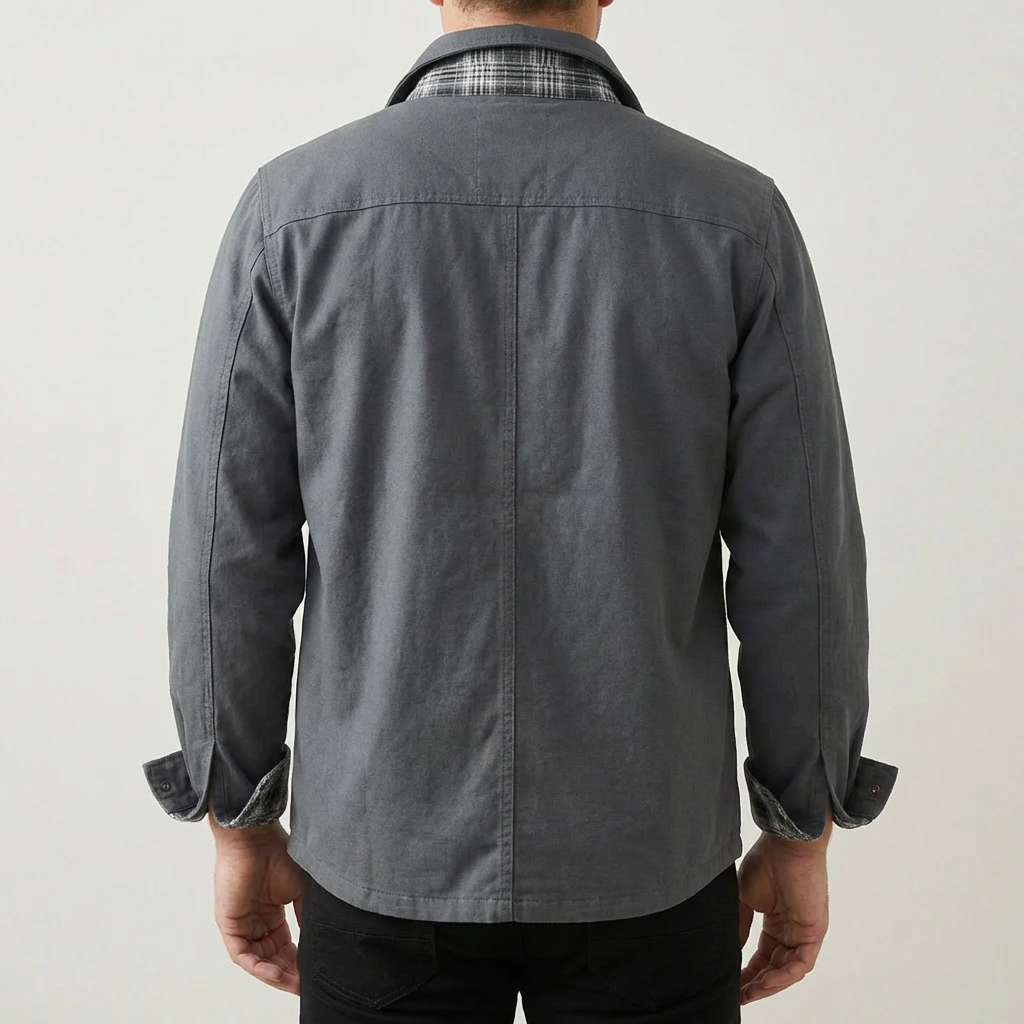 Vintage Flannel Plaid Jacket for Men