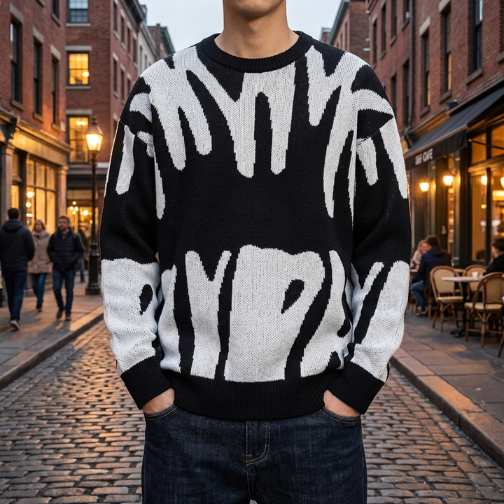Soft Texture - Casual Knit Pullover for Men