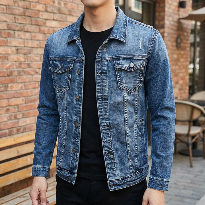 Biker Attitude - Denim Jacket for Men