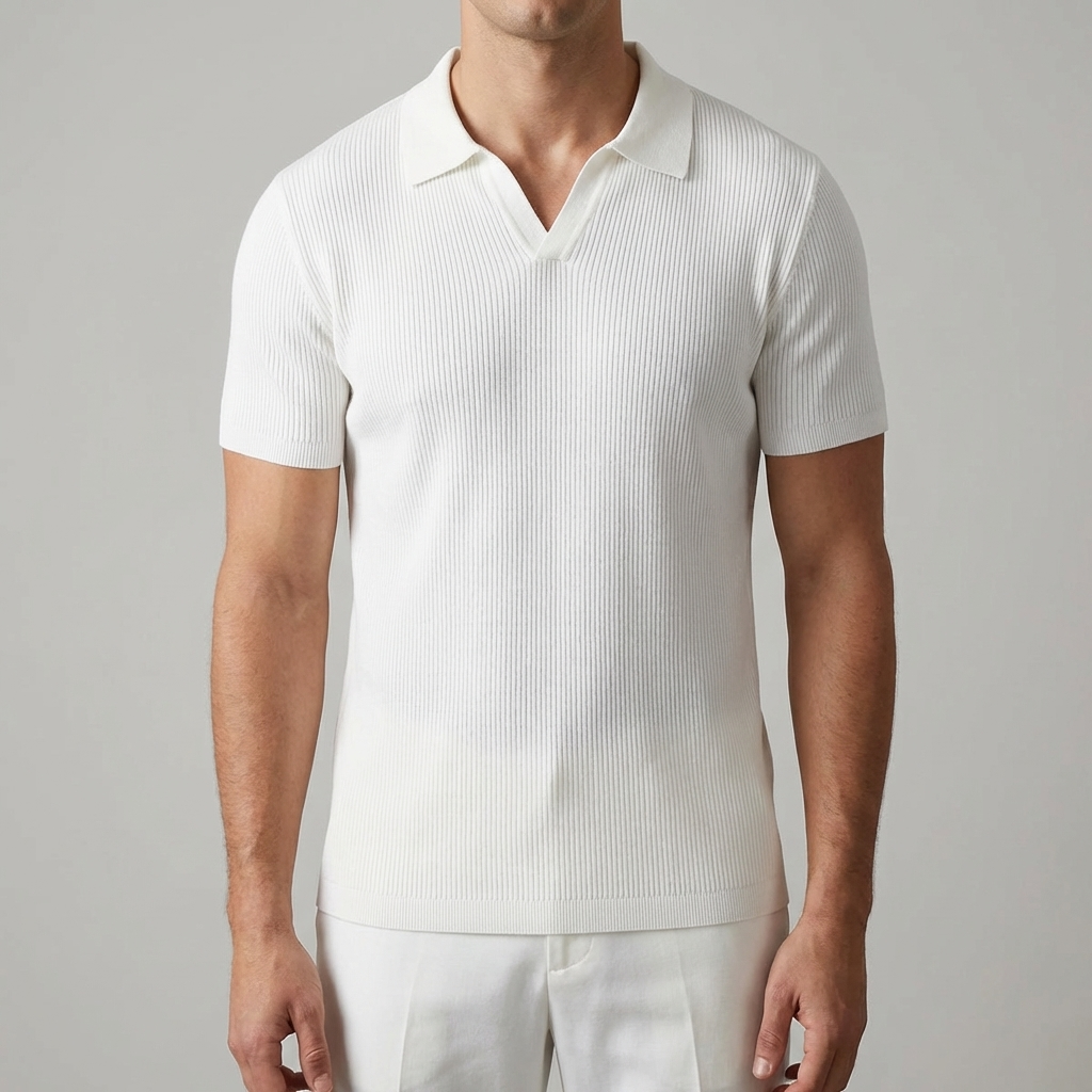 Casual Without Buttons Polo Shirt for Men