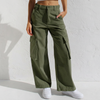 Trendy High Waist Cargo Jeans for Women