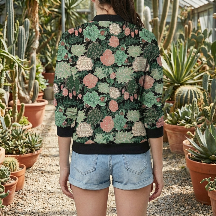 Floral Design with Printed Jacket for Women