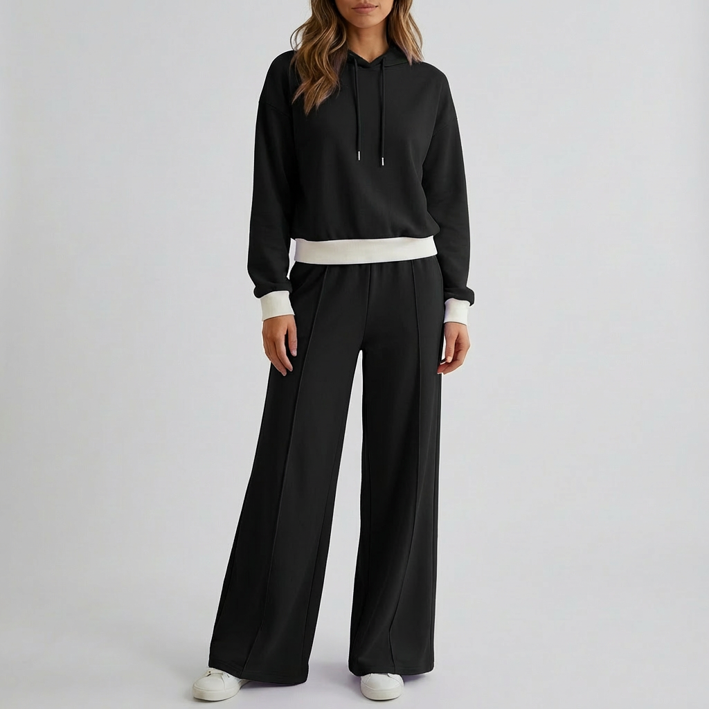 Stylish Two-Piece Jogging Lounge Set for Women