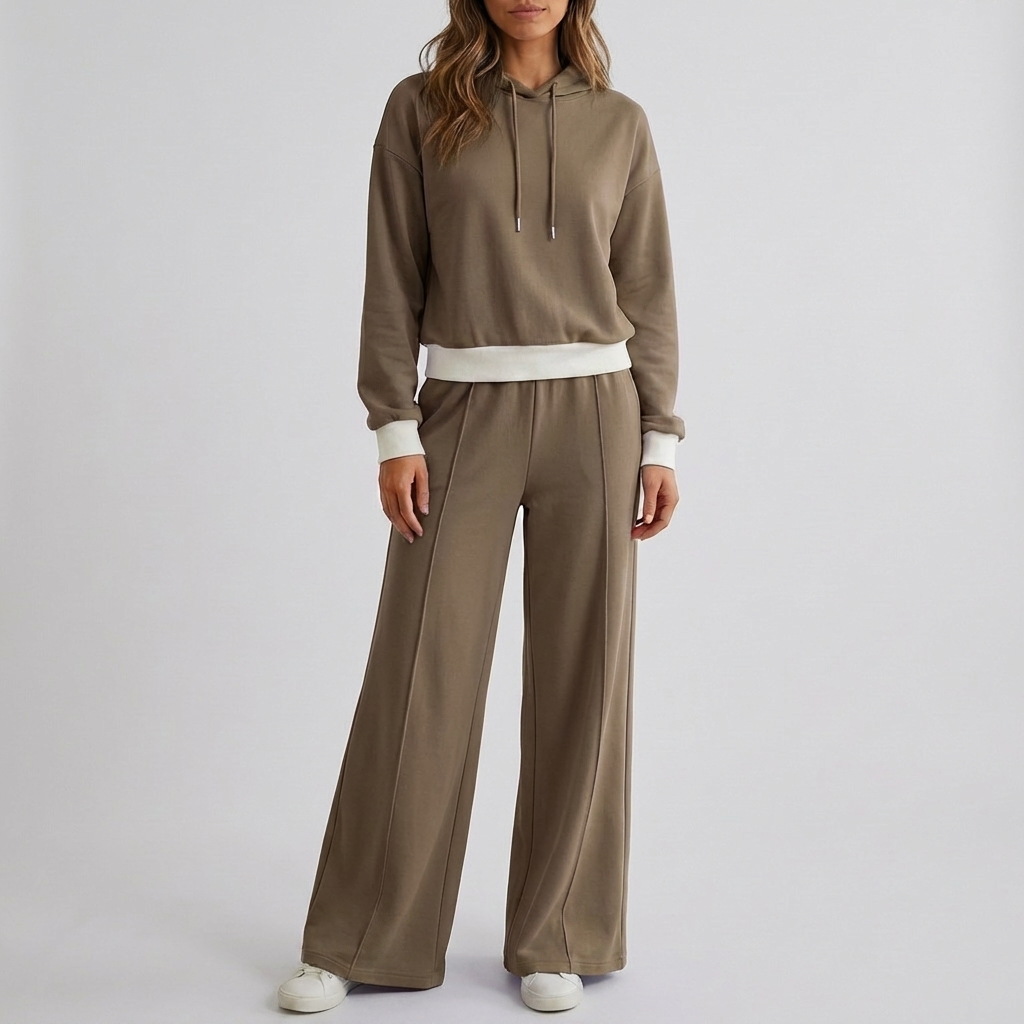 Stylish Two-Piece Jogging Lounge Set for Women