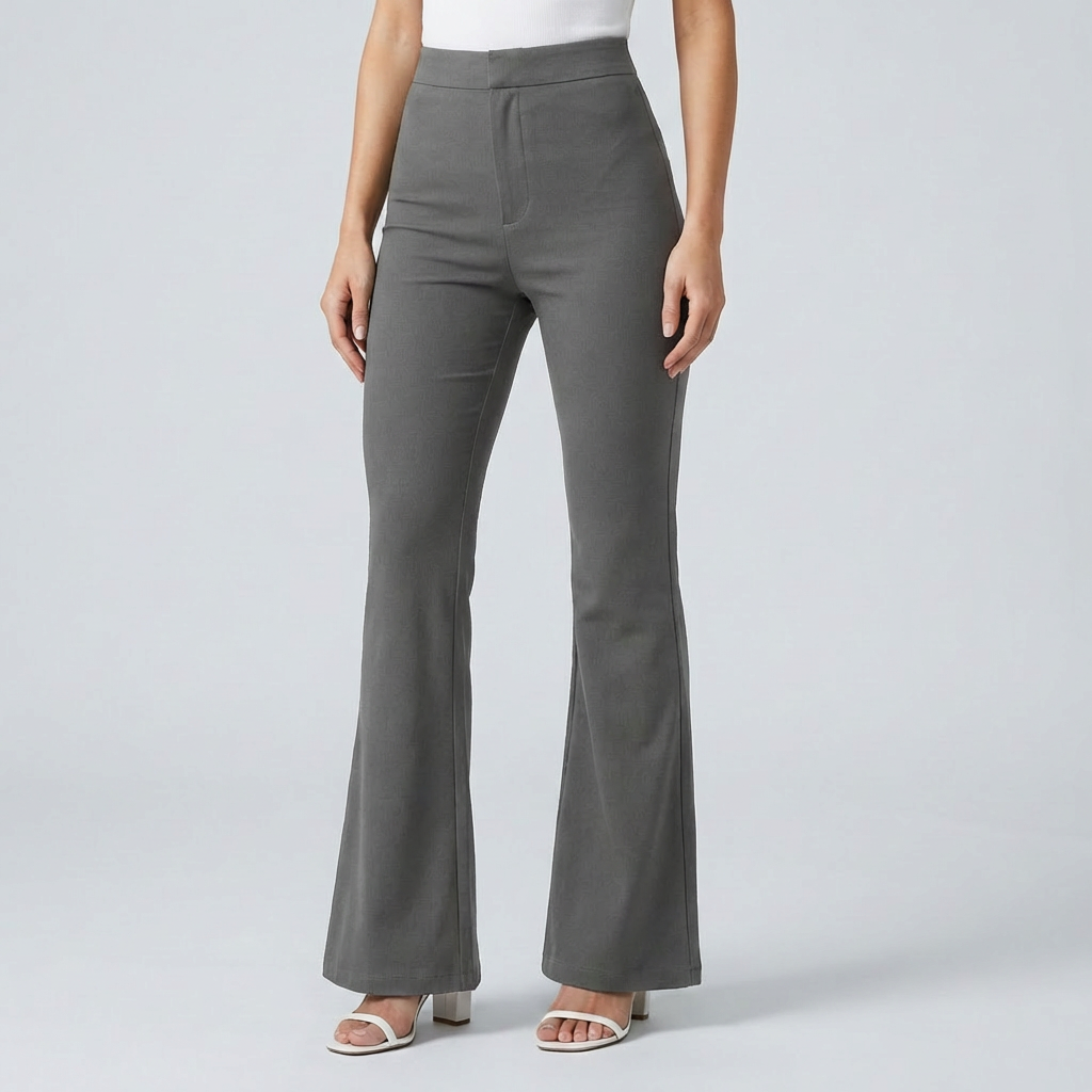 Trendy Corduroy Flare Pants for Women