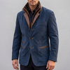 Retro Contrast Collar Jacket for Men