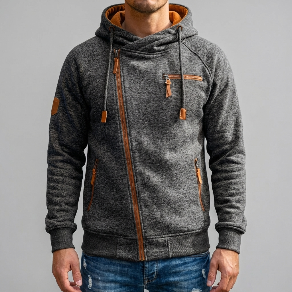 Casual Fleece Hoodie Jacket for Men