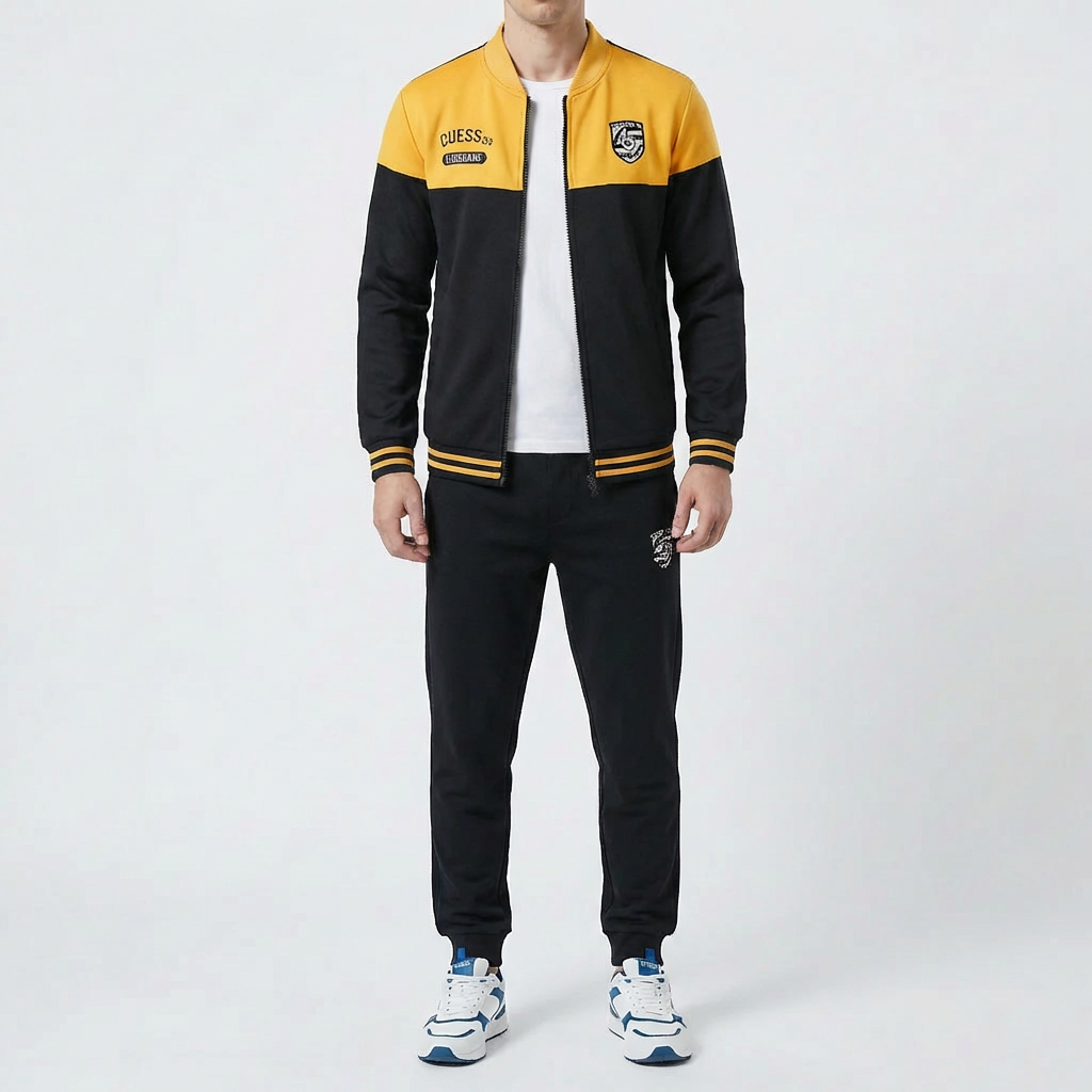 Baseball-Inspired Two-Piece Tracksuit for Men