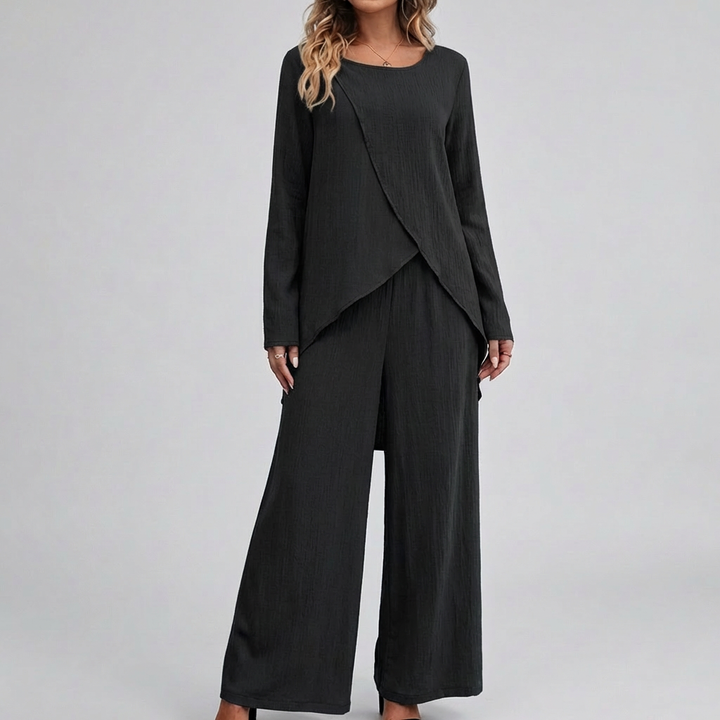 Elegant Two-Piece Pantsuit Set for Women