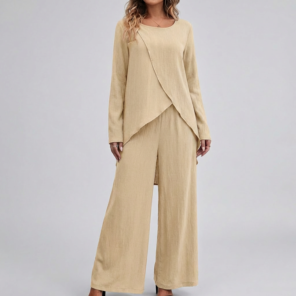 Elegant Two-Piece Pantsuit Set for Women