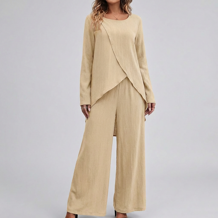 Elegant Two-Piece Pantsuit Set for Women
