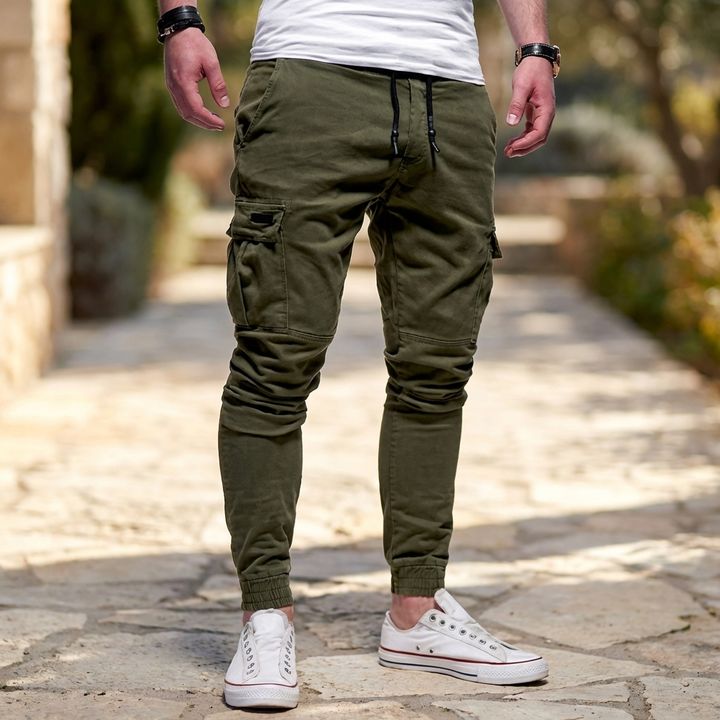 Cargo Pants with Flap Pockets for Men