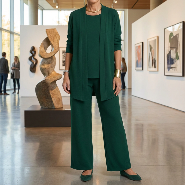 Elegant Three-Piece Pantsuit for Women