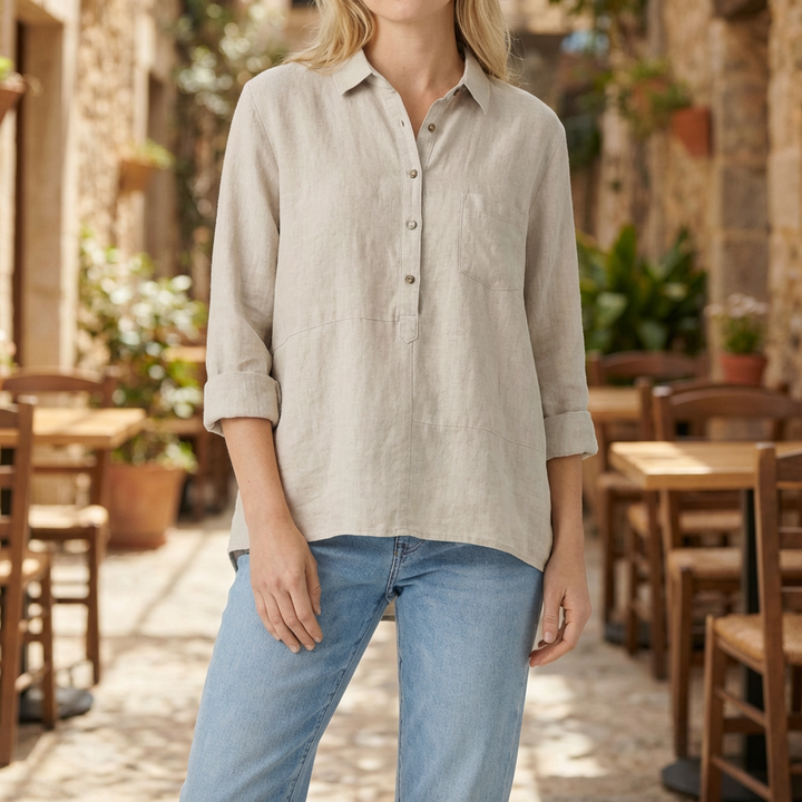 Elegant Long-Sleeve Blouse For Women