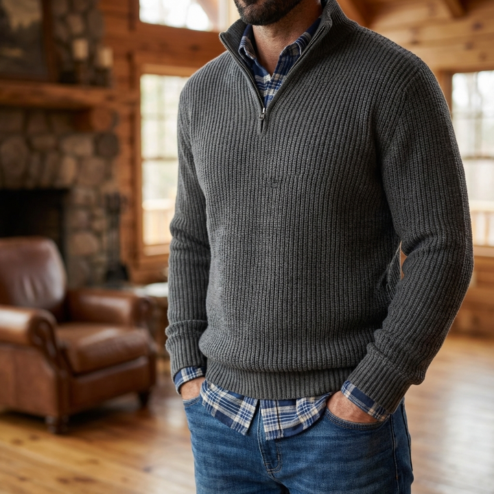 Half-Zip Sweater for Men