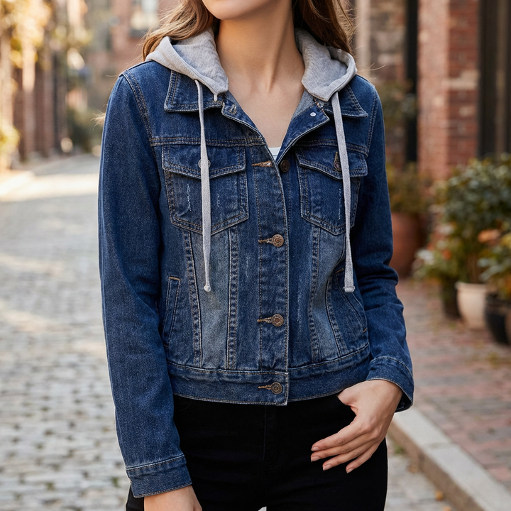 Stylish Cropped Denim Jacket for Women