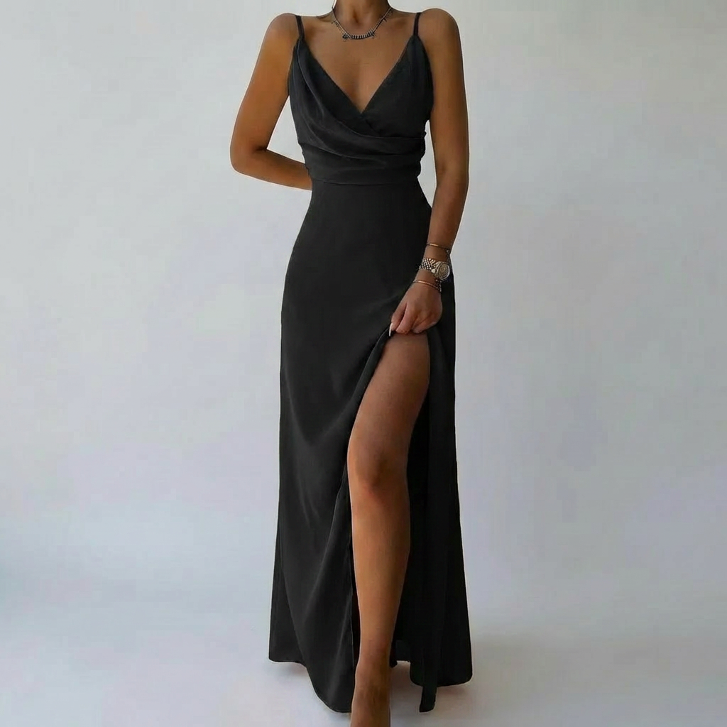 Summer Maxi Dress with Tropical Print for Women