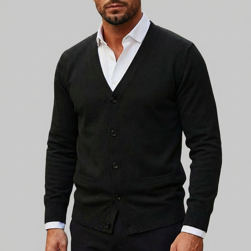 Knitted Cardigan Sweater for Men