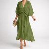 Elegant V-Neck Dress for Women