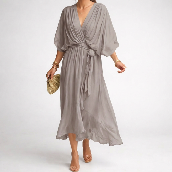 Elegant V-Neck Dress for Women