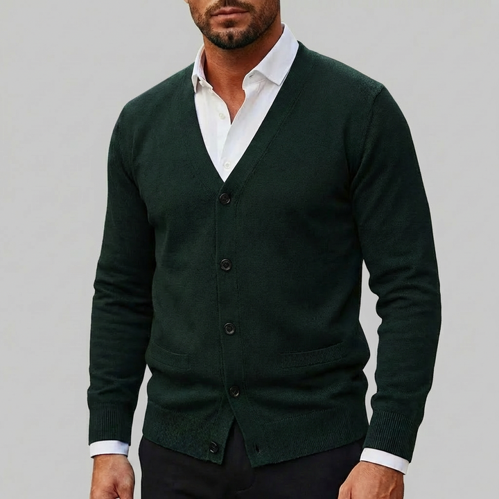 Knitted Cardigan Sweater for Men