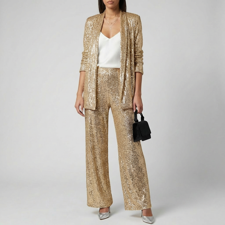 Two-Piece Sequin Set for Women