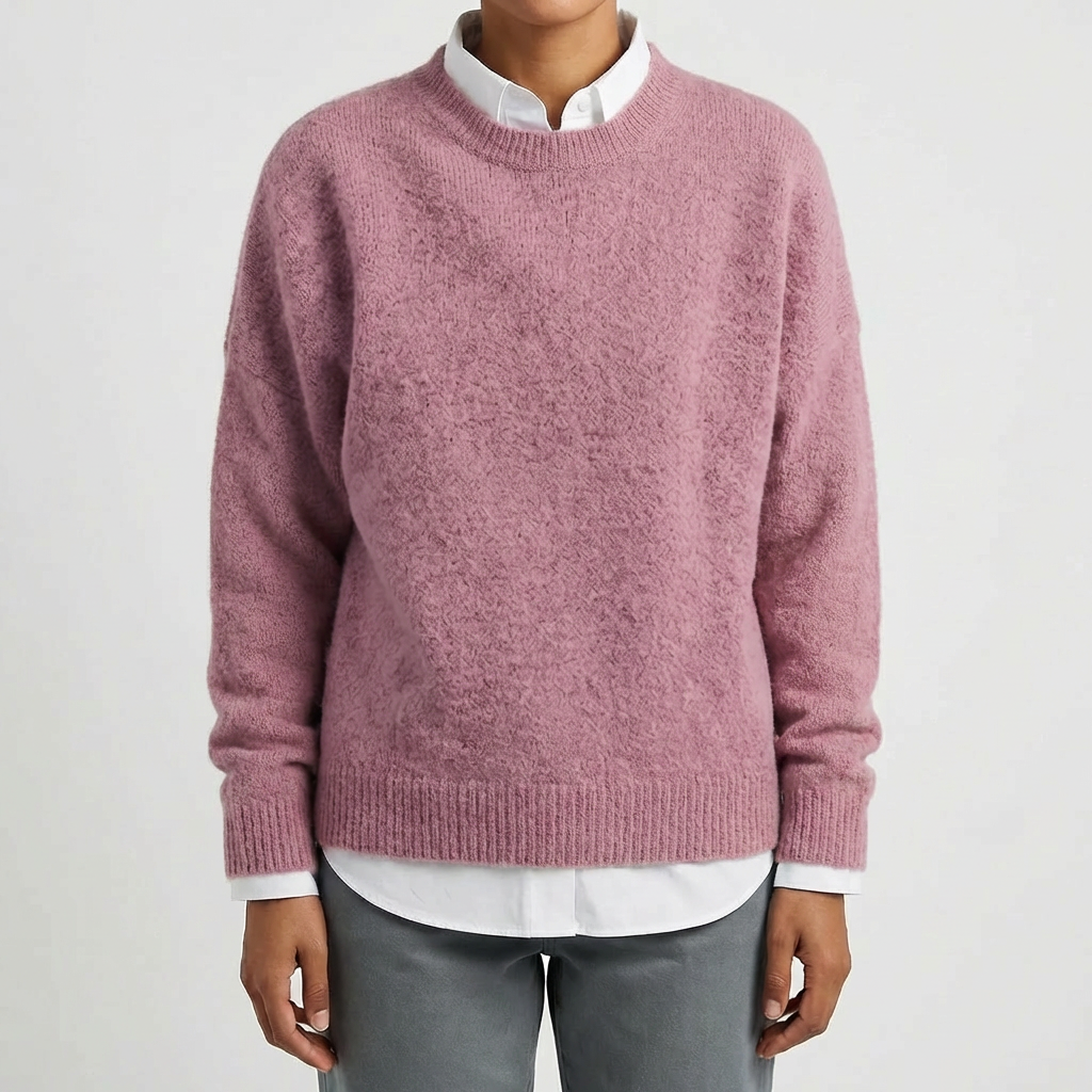 Crewneck Pullover Knit Sweater