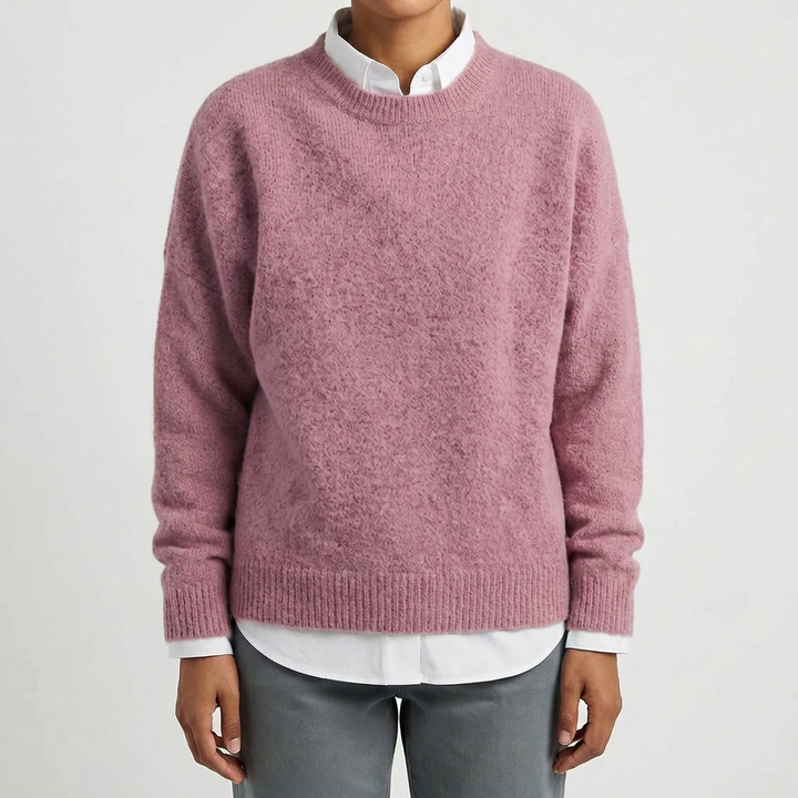 Crewneck Pullover Knit Sweater