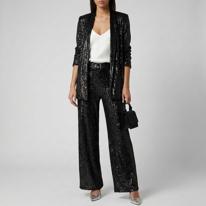 Two-Piece Sequin Set for Women