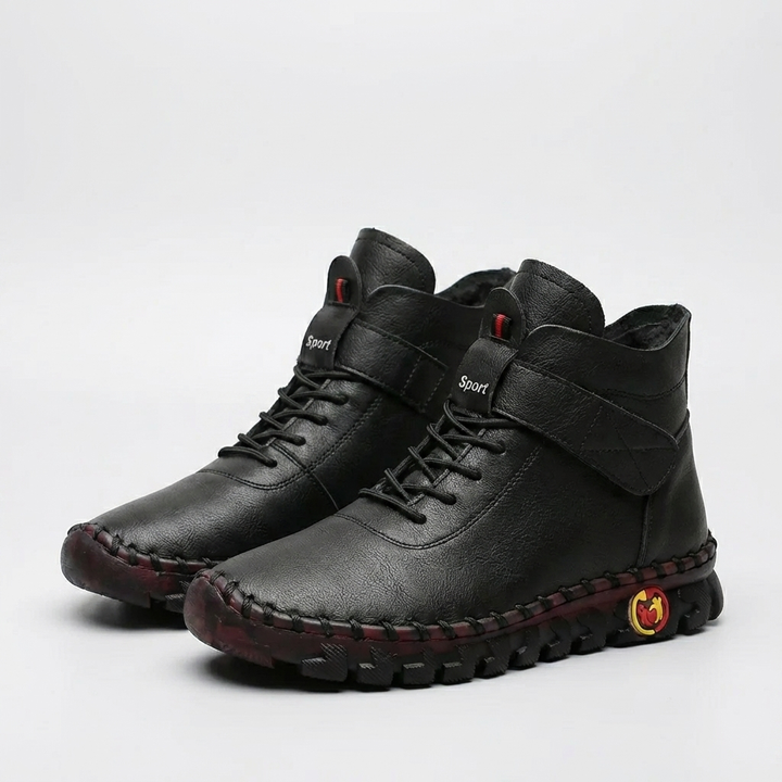 Lace-Up Ankle Boot With Grip Sole