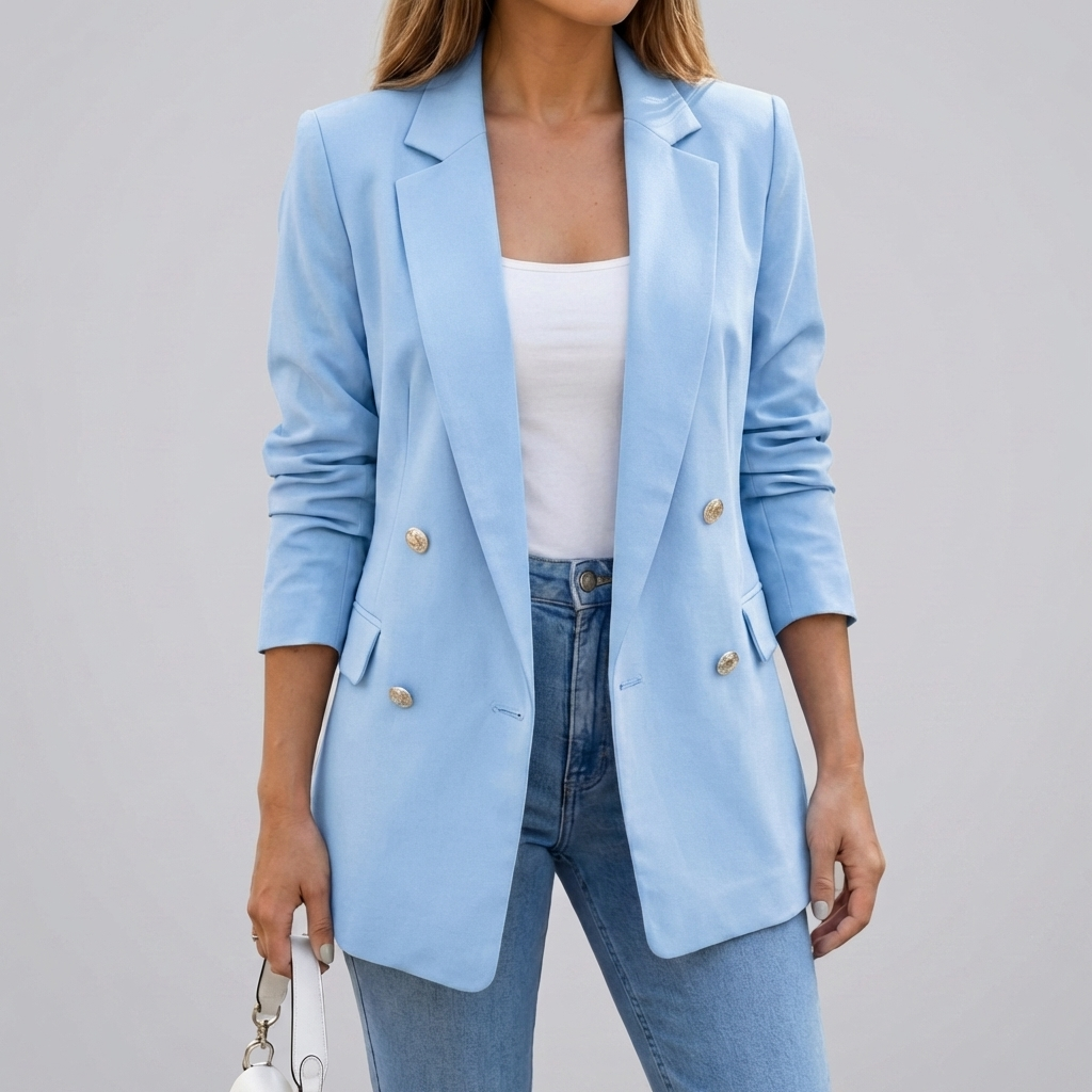 Tailored Double-Breasted Blazer for Women
